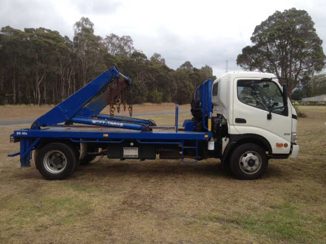 Hobart Skips Bins are often delivered to Clarence suburbs on a smaller tuck 
