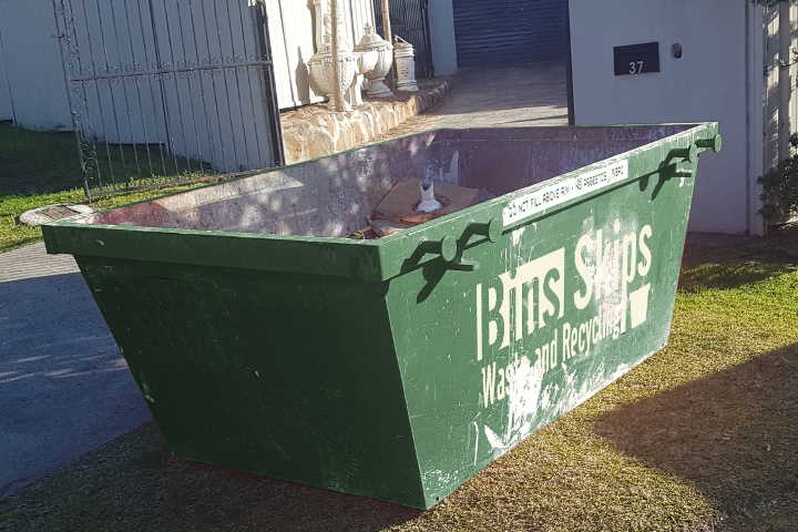 Glenwood Skip Bins come is all sizes from 2m³ to 20m³. This is 3m³.