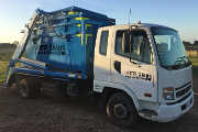 Ballarat Skip Bins on the Skip Bin Truck going out for delivery