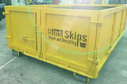 Large walk-in bins delivered on hook-lift trucks are easy to load