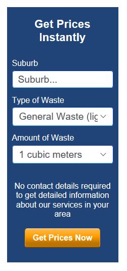 Get Skip Bin Prices Instantly by using this panel
