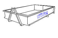  3.0 3.0m³ Hook lift Walk in Bin L: 4m W: 2m H: 0.65m 