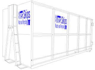 30.0m³ skip bin: 6.0L x 2.3W x 1.8H