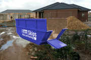8.0m³ Skip Bin being used for building site cleans