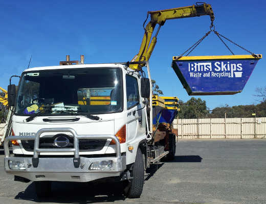 Hiab Skip Bins for difficult locations