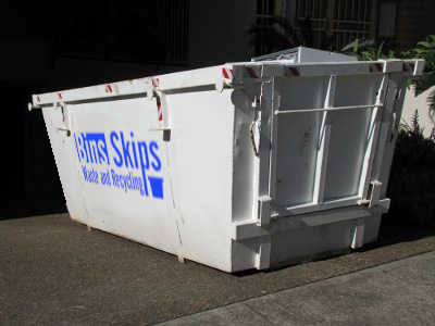 Skip Bin on drive in Coburg