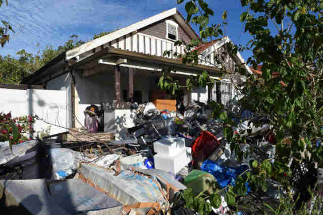 Lots of Rubbish at hoarders Home