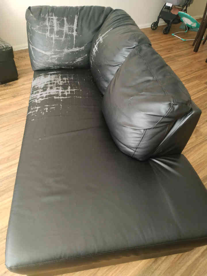 Worn Lounge for Disposal