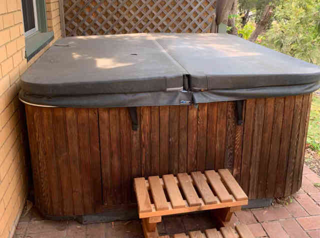 Spa removals can be easy with a skip bin and an angle grinder or electric saw