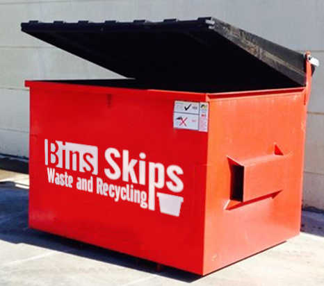 Front Lift Bins often have lockable lids.