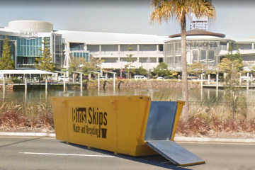 Robina 6m Skip Bin with Ramp