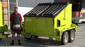 Walk-in bins for rubbish removal