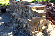Seperated bricks for recycling to reduce disposal costs