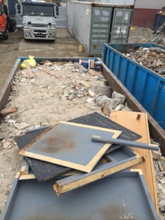 A heavy skip bin load in Melbourne