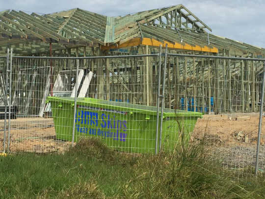 Melton Skip Bin on Building site