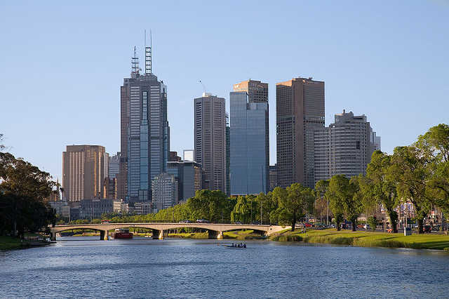 No skip bins in sight here on the banks of the Yaraa river in Yarra